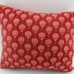 9" x 12" Red Exotic Design Indian Pillow.